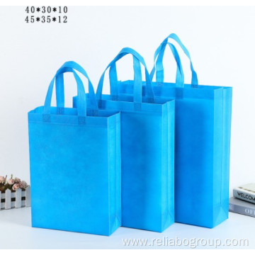 Stock Non-Woven Tote boutique custom laminated Shopping Bag